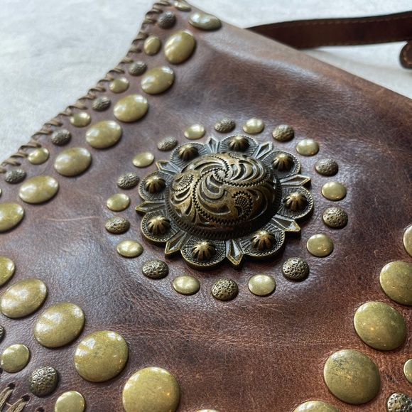 AUTHENTIC PATRICIA NASH LEATHER CROSSBODY BAG - Picture 3 of 8